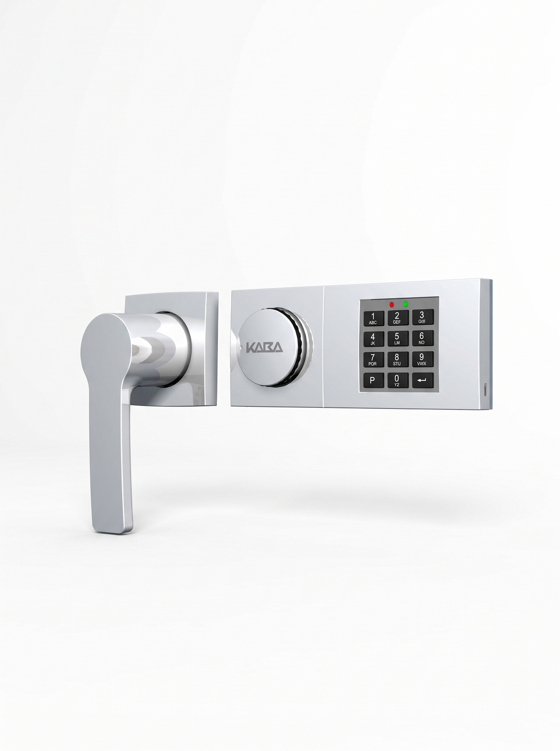 Elektronikschloss Combi B90 mit Eingabeeinheit und Drehknopf – Tresor Batterie wechseln